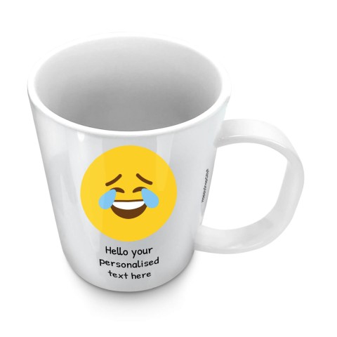 (11oz White) - Crying with Laughter (Optional Personalised Gift Text)