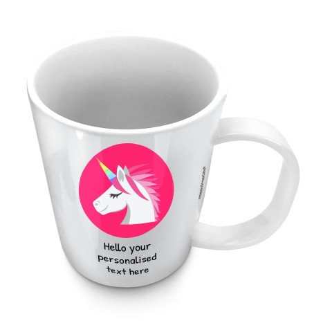 (11oz White) - Unicorn (Optional Personalised Gift Text)
