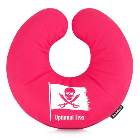 (30cm) (Pirate Flag Icon) Fuchsia Pink Soft Velvet Polyester Fabric