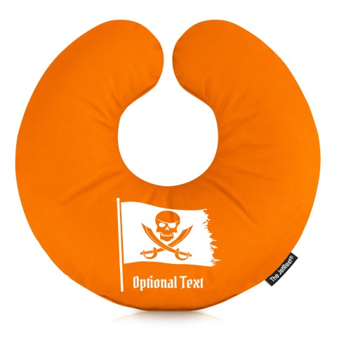 (30cm) (Pirate Flag Icon) Orange Soft Velvet Polyester Fabric