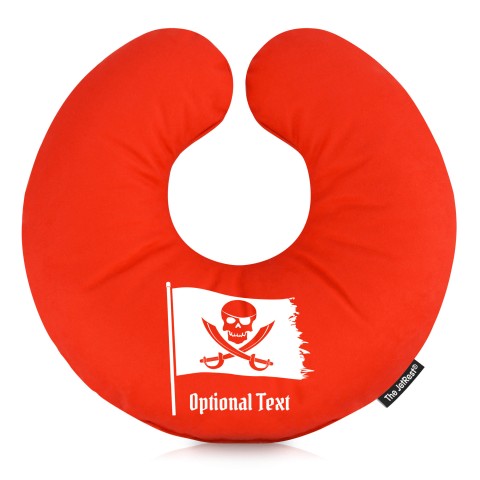 (30cm) (Pirate Flag Icon) Red Soft Velvet Polyester Fabric