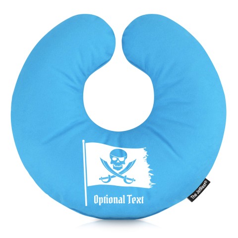 (30cm) (Pirate Flag Icon) Sky Blue Soft Velvet Polyester Fabric