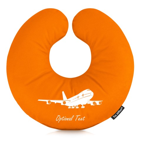 (30cm) (Plane Icon) Orange Soft Velvet Polyester Fabric