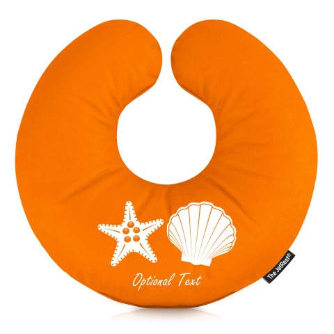 (30cm) (Starfish Icon) Orange Soft Velvet Polyester Fabric