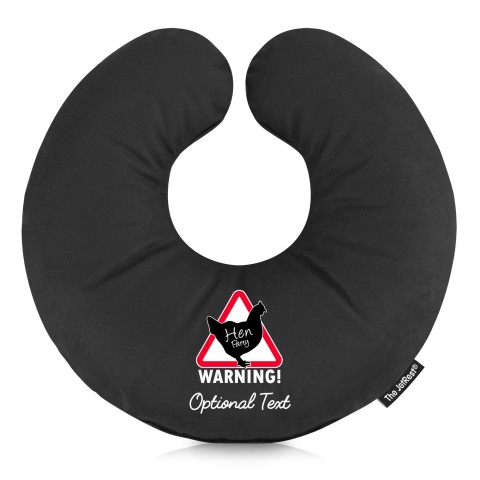 (30cm) (Hen Party Icon) - Black Soft Velvet Polyester Fabric