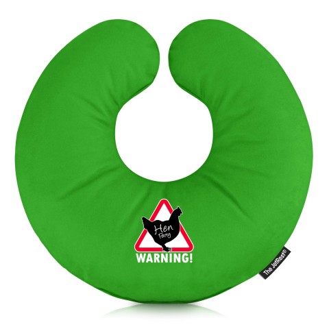 (30cm) (Hen Party Icon) - Bright Green Soft Velvet Polyester Fabric (Personalised with Text)