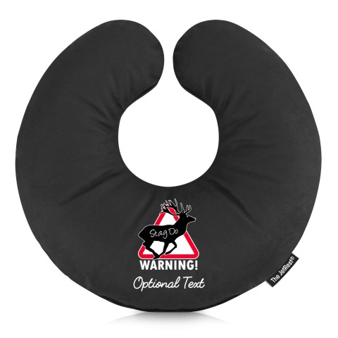 (30cm) (Stag Do Icon) - Black Soft Velvet Polyester Fabric