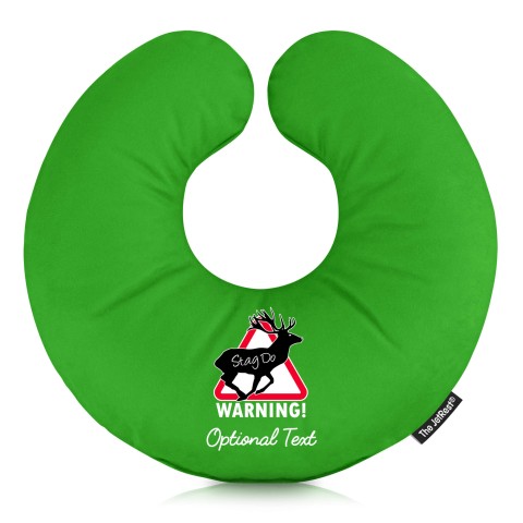 (30cm) (Stag Do Icon) - Bright Green Soft Velvet Polyester Fabric