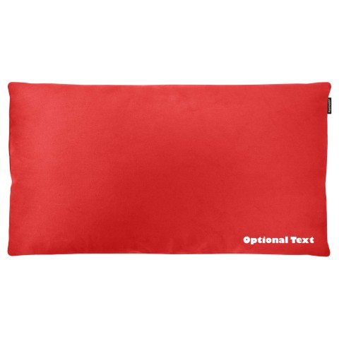 (91cm x 48cm King Size) - Red Cotton Fabric with Organic Lavender and Removable Cover