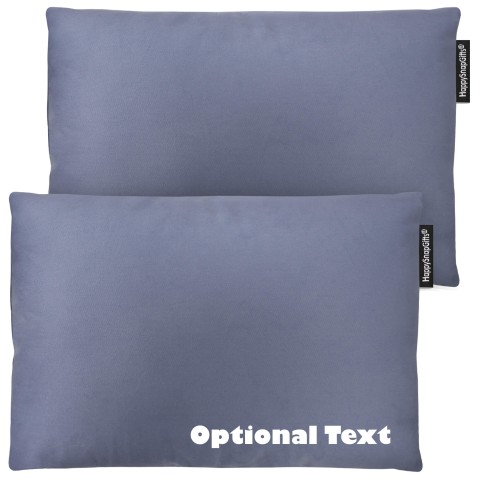 (30cm x 20cm Twin Pack) - Gothic Blue Luxury Cotton Fabric with Organic Lavender and Removable Cover