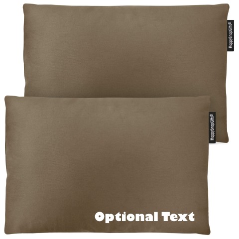 (30cm x 20cm Twin Pack) - Chocolate Luxury Cotton Fabric with Organic Lavender and Removable Cover