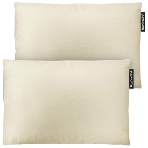 (30cm x 20cm Twin Pack) - Natural Cotton Fabric with Organic Lavender and Removable Cover (Personalised with Text)