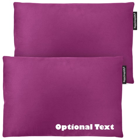 (30cm x 20cm Twin Pack) - Purple Cotton Fabric with Organic Lavender and Removable Cover