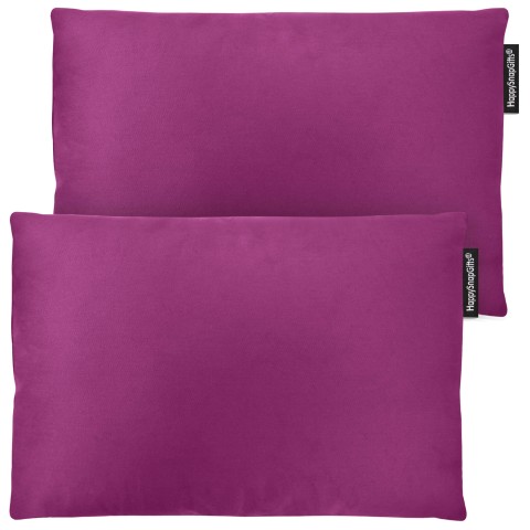 (30cm x 20cm Twin Pack) - Purple Cotton Fabric with Organic Lavender and Removable Cover (Personalised with Text)
