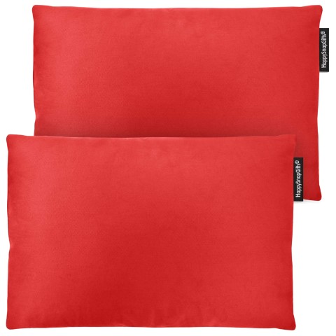 (30cm x 20cm Twin Pack) - Red Cotton Fabric with Organic Lavender and Removable Cover (Personalised with Text)