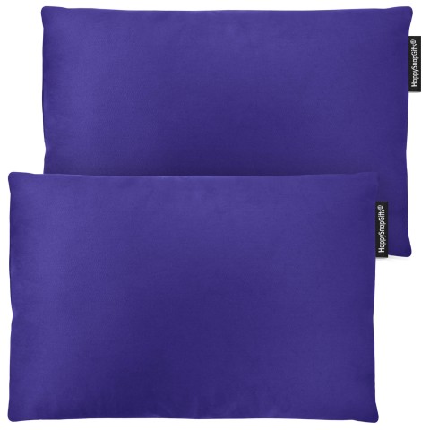 (30cm x 20cm Twin Pack) - Royal Blue Cotton Fabric with Organic Lavender and Removable Cover (Personalised with Text)