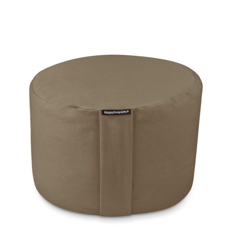 (20cm) - Mole Brown Luxury Cotton Fabric and Removable Cover (Personalised with Text)