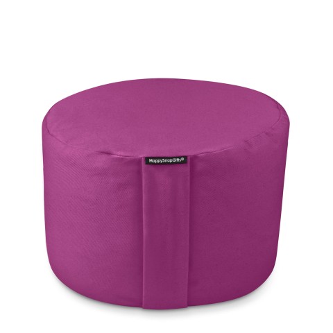 (20cm) - Purple Cotton Fabric and Removable Cover (Personalised with Text)