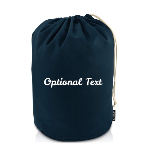 Large (44c x 28cm base) - Navy Blue Cotton Fabric