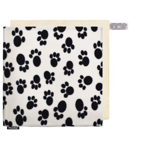 (34cm) - Paws Print Fleece Fabric and Removable Cover