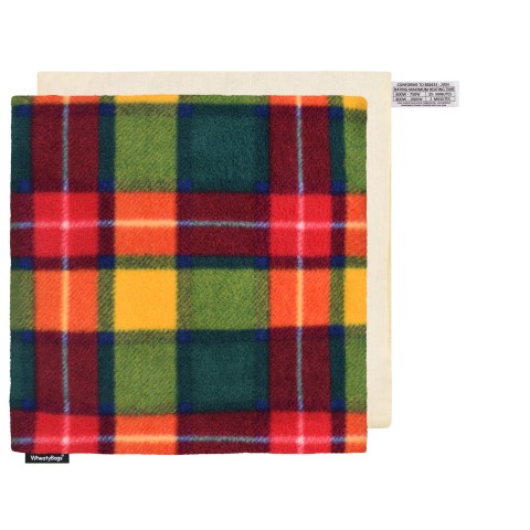 (34cm) - Tartan Check Fleece Fabric and Removable Cover