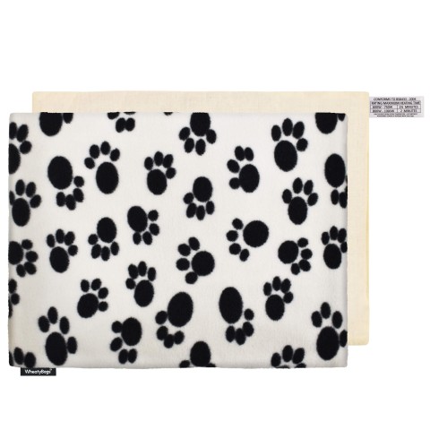 (40cm x 30cm) - Paws Print Fleece Fabric and Removable Cover
