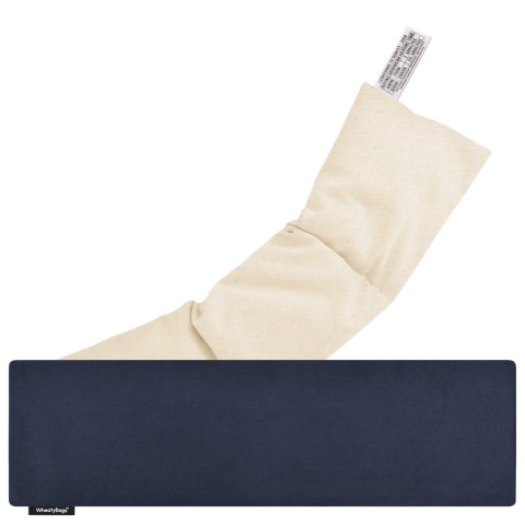 - Navy Blue Cotton Fabric with Organic Lavender and Removable Cover (Personalised with Text)