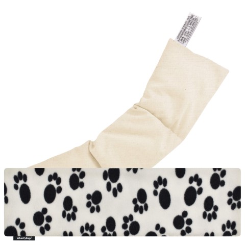 - Paws Print Fleece Fabric with Organic Lavender and Removable Cover (Personalised with Text)