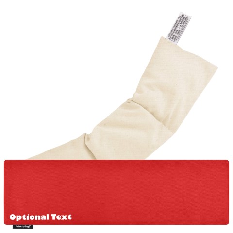 - Red Cotton Fabric with Organic Lavender and Removable Cover
