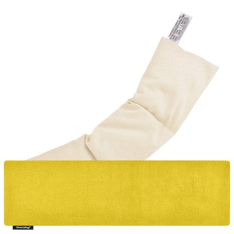 - Yellow Fleece Fabric with Organic Lavender and Removable Cover (Personalised with Text)