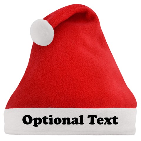 Regular Size - Red Fleece Fabric (Personalised with Text)