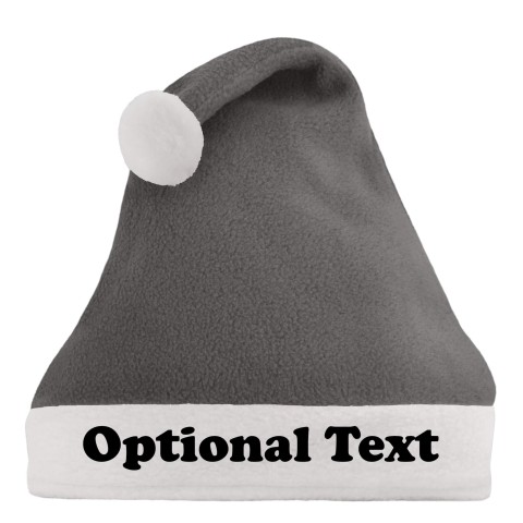 Smaller Adult Teen Size - Grey Fleece Fabric (Personalised with Text)
