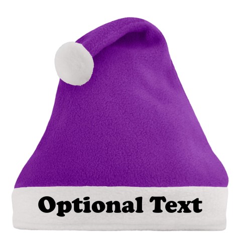 Smaller Adult Teen Size - Purple Fleece Fabric (Personalised with Text)