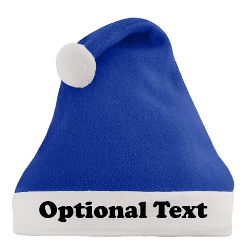 Smaller Adult Teen Size - Royal Blue Fleece Fabric (Personalised with Text)