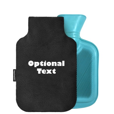 - 750ml Highlight (Stock Available Colour) - Black Fleece Fabric and Removable Cover (Personalised with Text)