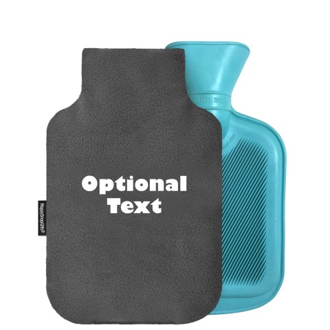 - 750ml Highlight (Stock Available Colour) - Grey Fleece Fabric and Removable Cover (Personalised with Text)