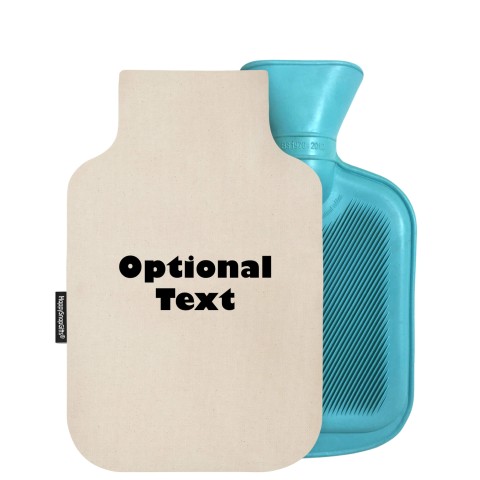 - 750ml Highlight (Stock Available Colour) - Natural Organic Cotton and Removable Cover (Personalised with Text)