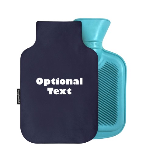 - 750ml Highlight (Stock Available Colour) - Navy Blue Cotton Fabric and Removable Cover (Personalised with Text)