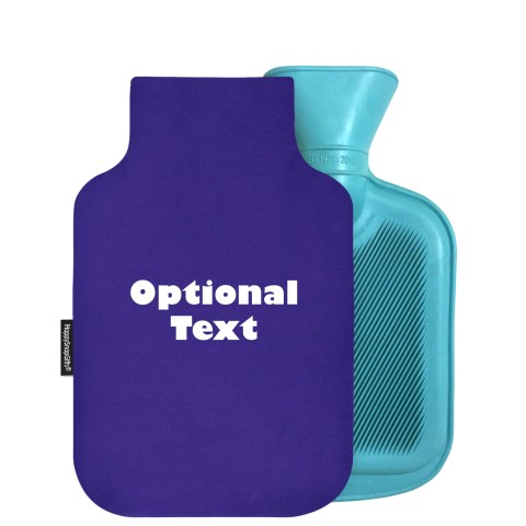 - 750ml Highlight (Stock Available Colour) - Royal Blue Cotton Fabric and Removable Cover (Personalised with Text)
