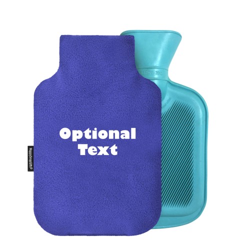 - 750ml Highlight (Stock Available Colour) - Royal Blue Fleece Fabric and Removable Cover (Personalised with Text)