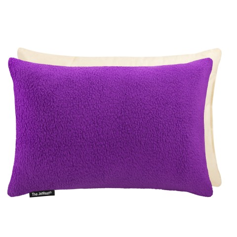 (30cm x 20cm) - Purple Fleece Fabric Removable Cover (Personalised with Text)