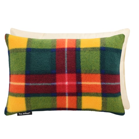 (30cm x 20cm) - Tartan Fleece Fabric Removable Cover (Personalised with Text)
