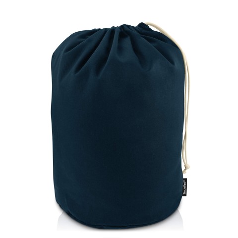 Large (44c x 28cm base) - Navy Blue Cotton Fabric (Personalised with Text)