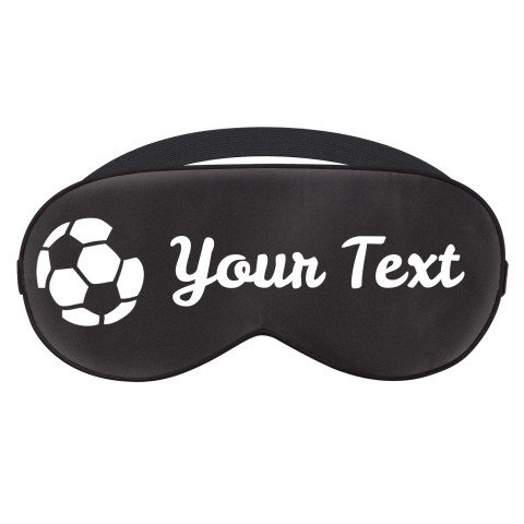 with Footy Theme - Black (Personalised with Text)