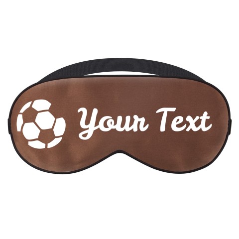 with Footy Theme - Brown (Personalised with Text)