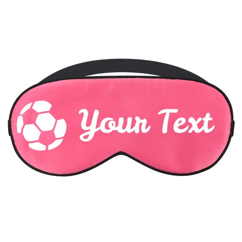 with Footy Theme - Fuchsia Pink (Personalised with Text)
