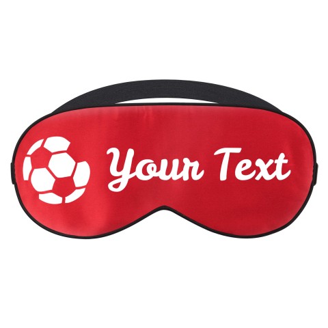 with Footy Theme - Red (Personalised with Text)