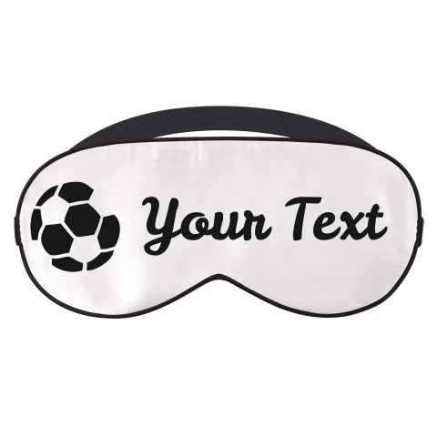with Footy Theme - White (Personalised with Text)