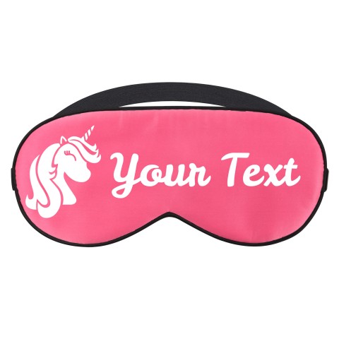 with Unicorn Print - Fuchsia Pink (Personalised with Text)