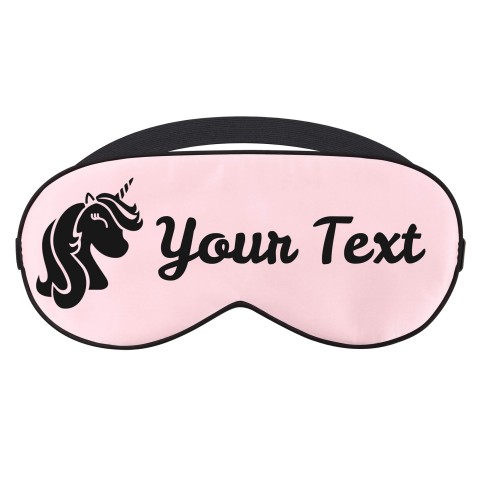 with Unicorn Print - Baby Pink (Personalised with Text)
